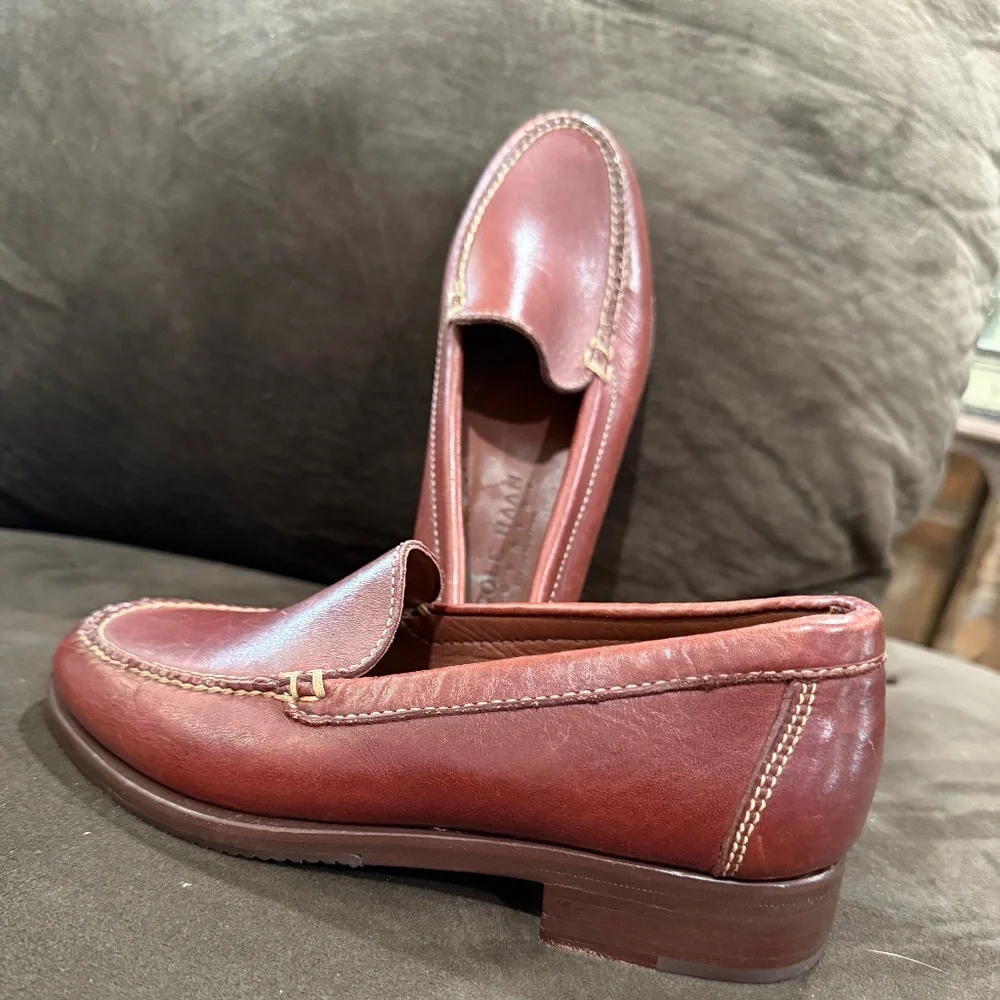 Cole HAAN Brown Leather Loafers. Sz 5 1/2 - Picture 2 of 7